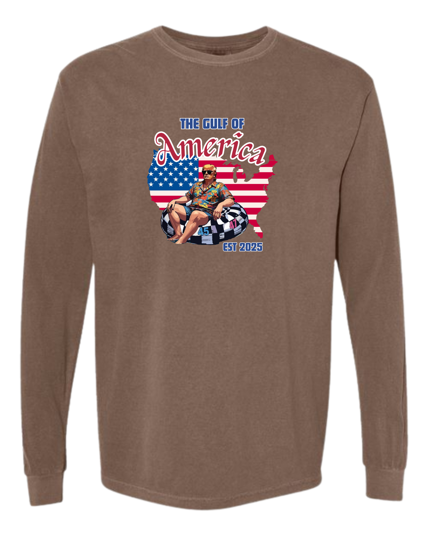 The Gulf of America - Comfort Colors - Heavyweight Long Sleeve Tee - Neutral Colors