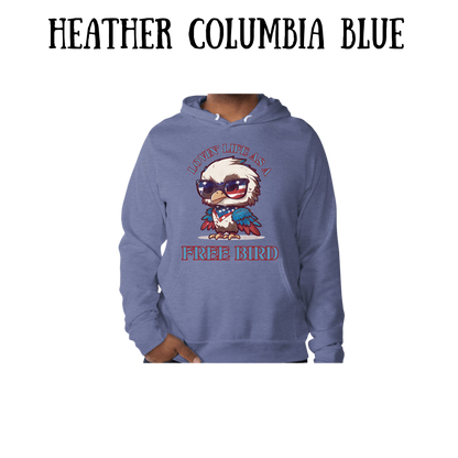 PP - Lovin' Life As A Free Bird - Sponge Fleece Hoodie - Blues, Purples