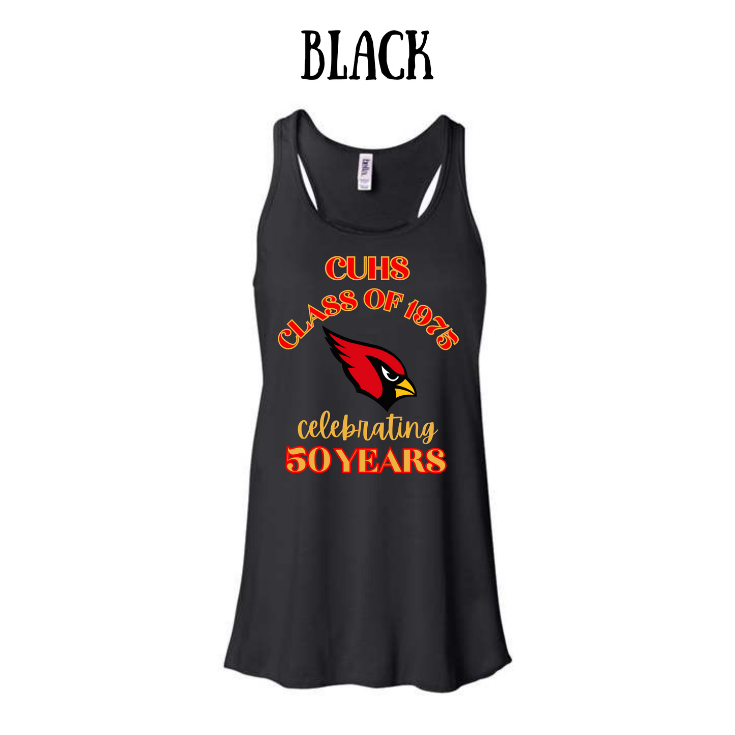 CUHS celebrating - Women's Flowy Racerback Tank