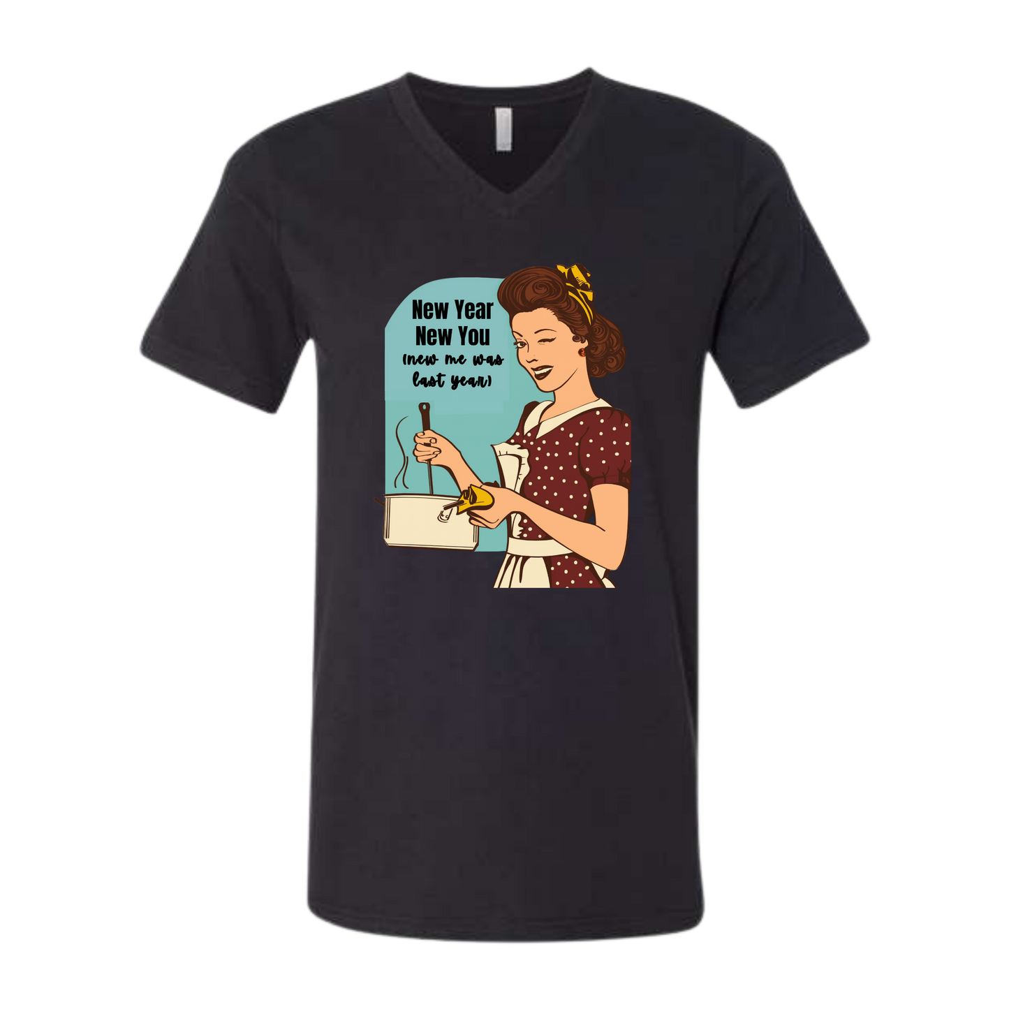 New Year New You - Bella+Canvas - Unisex V-Neck - Neutral Colors