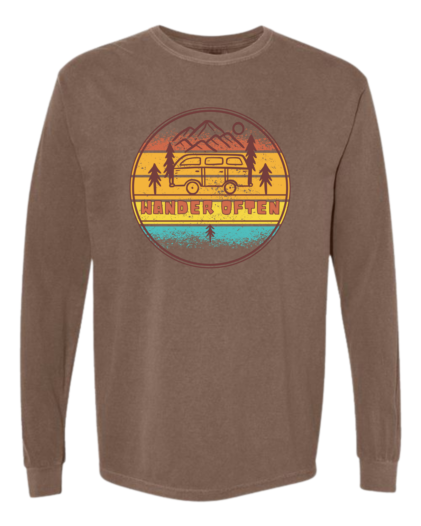 Wander Often - Comfort Colors - Heavyweight Long Sleeve Tee - Neutral Colors