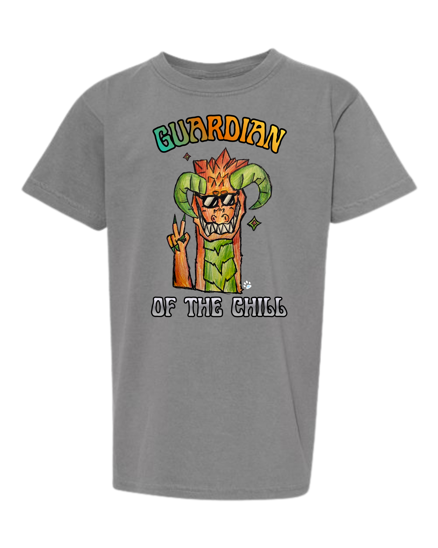 Guardian of The Chill - Comfort Colors - Heavyweight Youth Tee - Neutral Colors & Blues