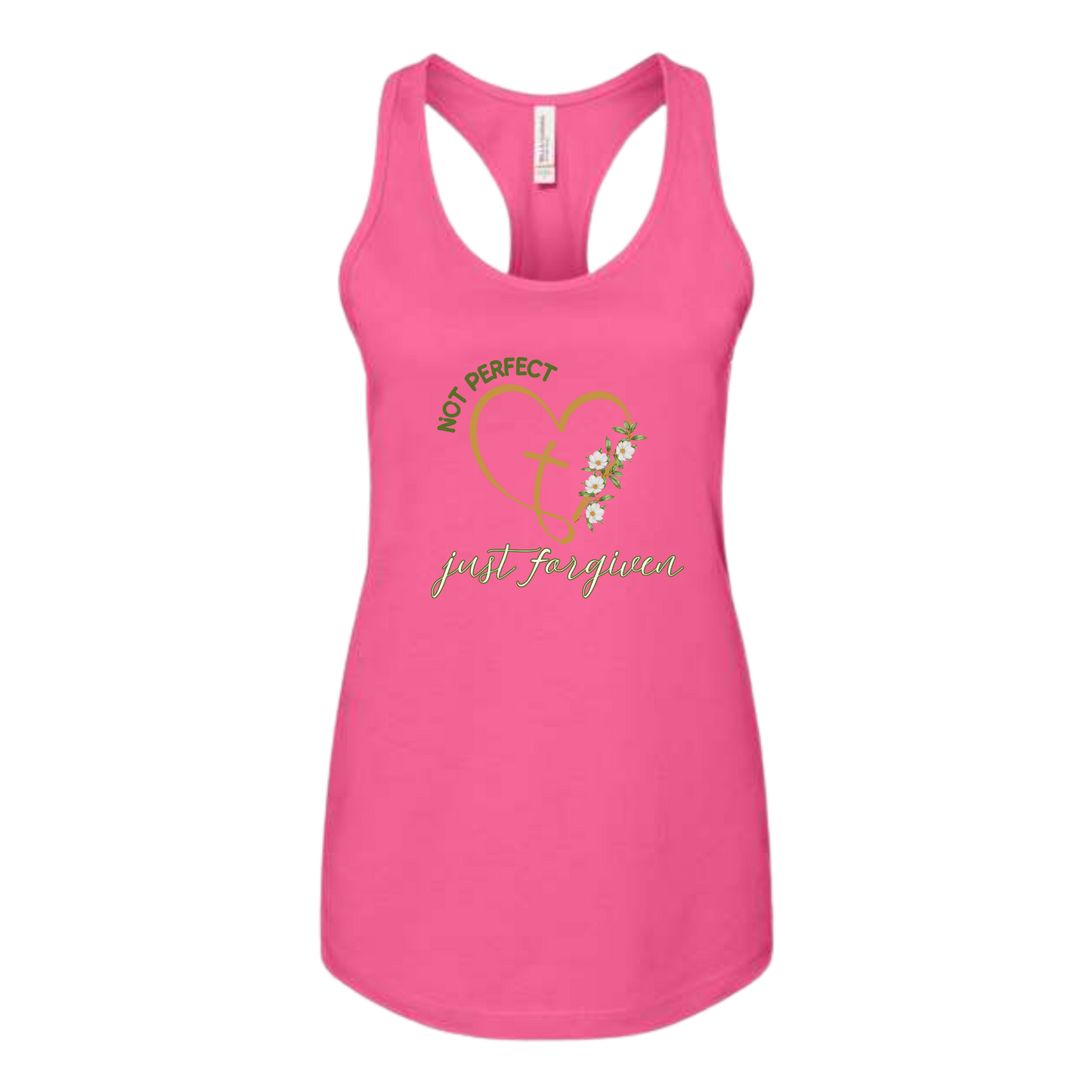 Not Perfect Just Forgiven - Bella+Canvas - Women's Jersey Racerback Tank