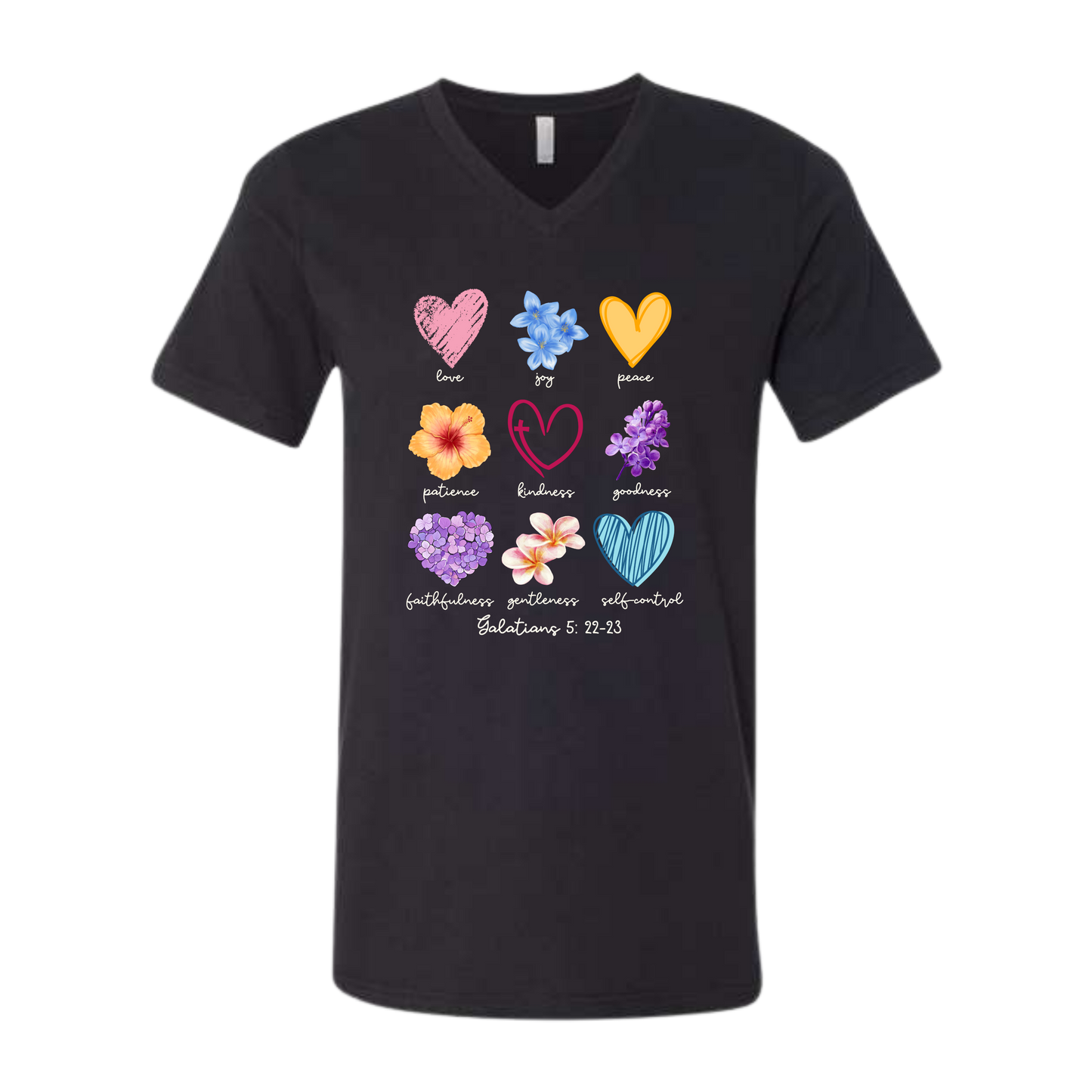 Galatians 5 - Spring - Bella+Canvas - Unisex V-Neck - Neutral Colors