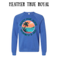 VP - Ready For Some Vitamin D & Sea - Sponge Fleece Raglan Sweatshirt - Blues, Purples