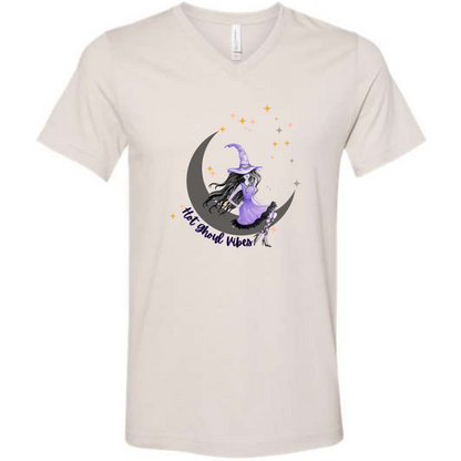 HP - Hot Ghoul Vibes - Unisex V-Neck - Neutral Colors