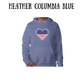 PP - One Nation One Heart - Sponge Fleece Hoodie - Blues, Purples