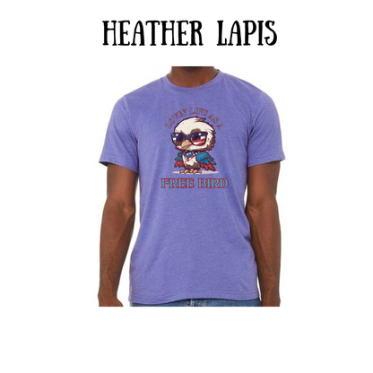 PP - Lovin' Life As A Free Bird - Unisex Tee - Pinks, Purples, Neutrals