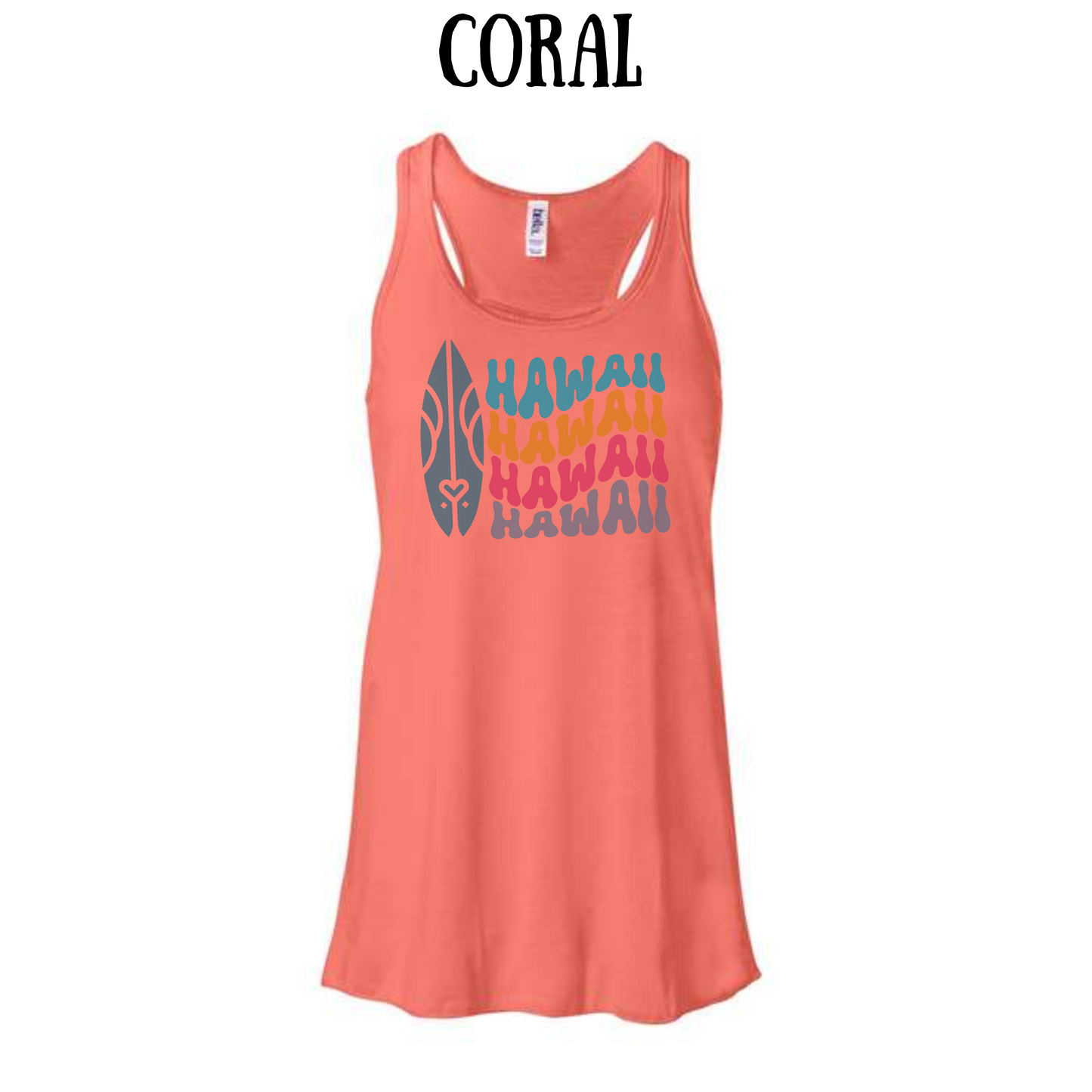 VP - Hawaii - Women's Flowy Racerback Tank