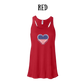 PP - One Nation One Heart - Women's Flowy Racerback Tank