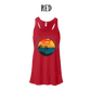 VP - Sunsets & No Regrets - Women's Flowy Racerback Tank