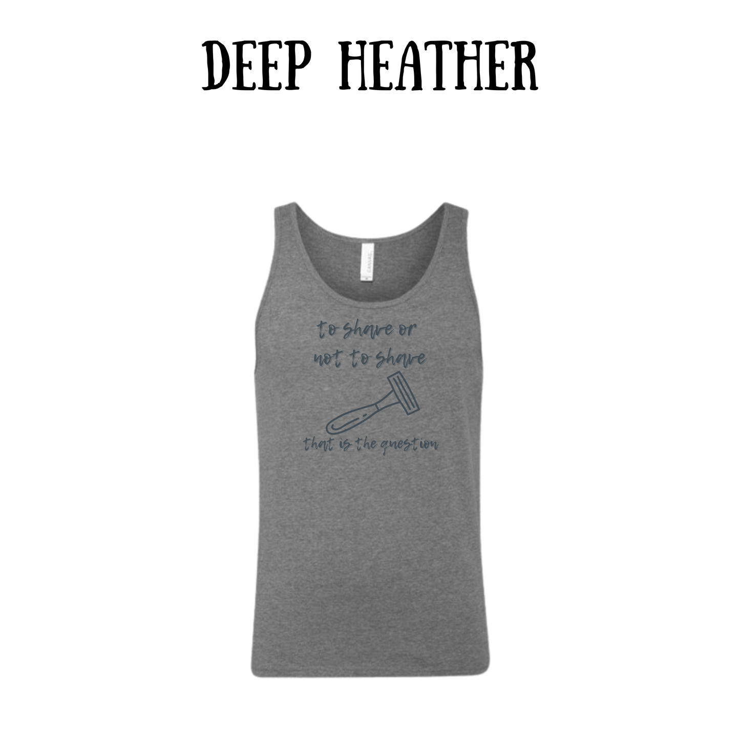 to shave or not to shave - unisex tank