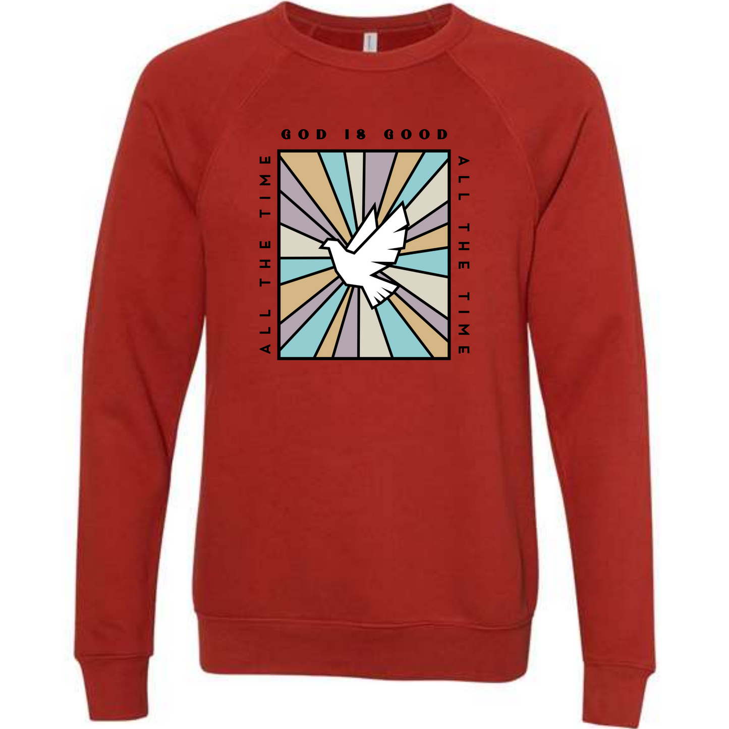 God Is Good - Sponge Fleece Raglan Sweatshirt - Assorted Colors