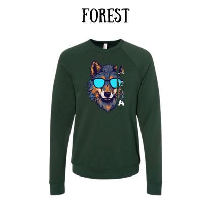 BP - Alpha - Sponge Fleece Raglan Sweatshirt - Greens, Neutrals