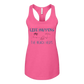 Life Happens The Beach Helps - Bella+Canvas - Women's Jersey Racerback Tank