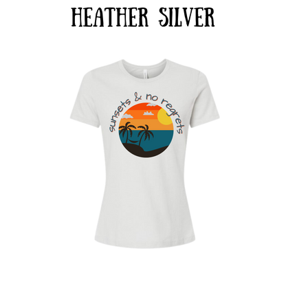 VP - Sunsets & No Regrets - Women's Relaxed Fit Tee - Neutrals