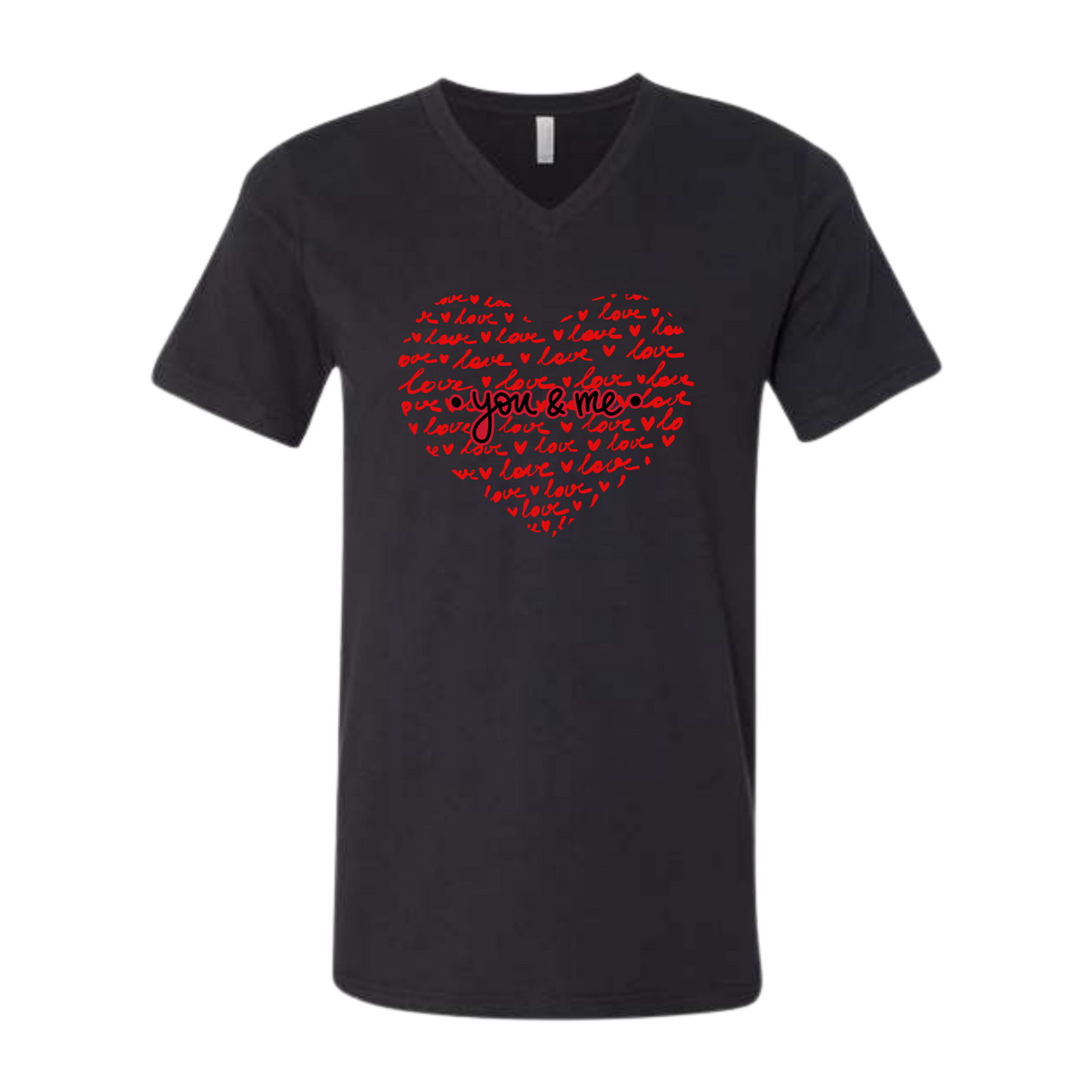 You & Me - Bella+Canvas - Unisex V-Neck - Neutral Colors