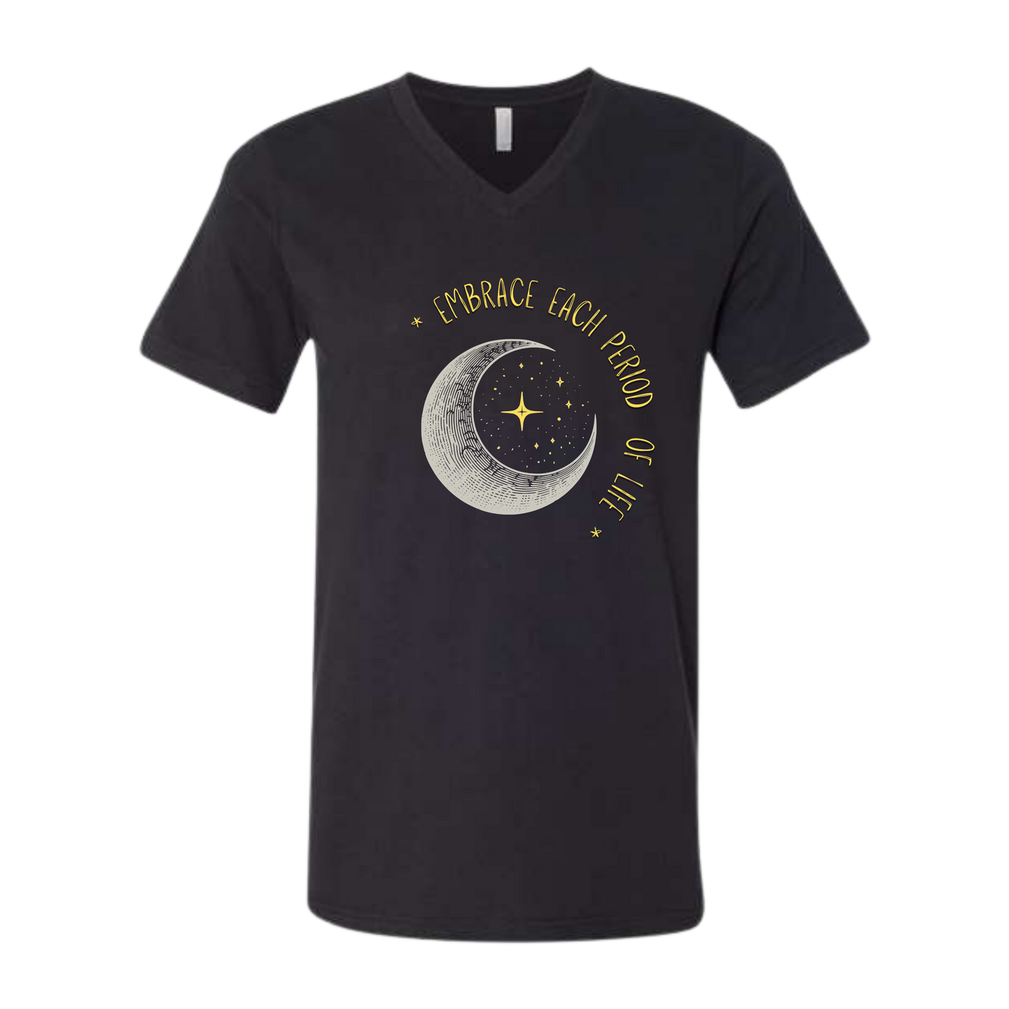 Embrace Each Period of Life - Bella+Canvas - Unisex V-Neck - Neutral Colors