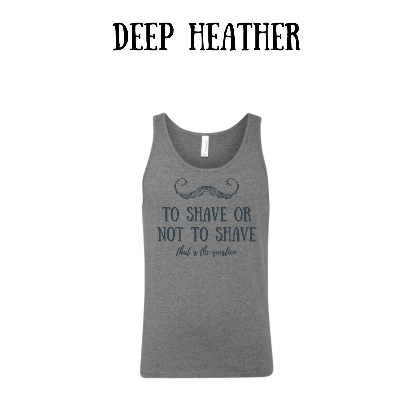 to shave or not to shave - unisex tank