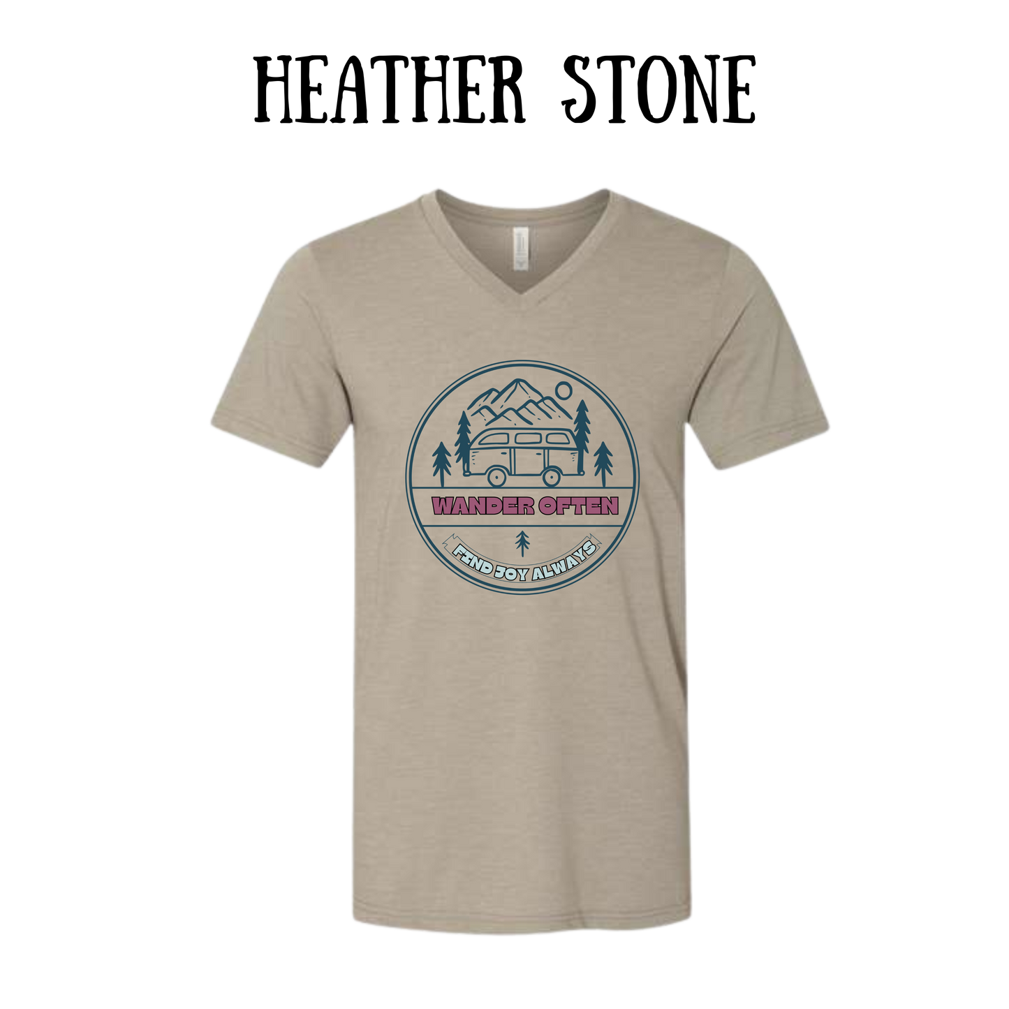 CP - Wander Often - Unisex V-Neck - Neutral Colors