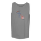 Loves Jesus & America too - Comfort Colors - Unisex Tank - Neutral Colors & Blues