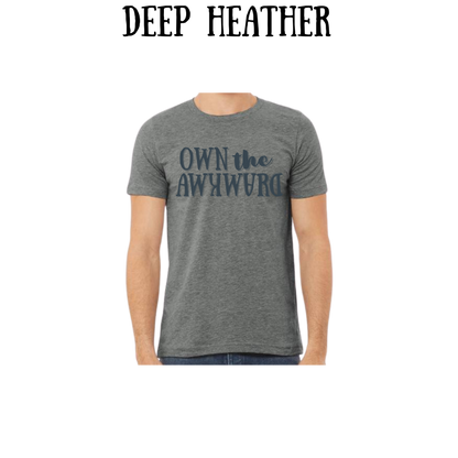 own the awkward - unisex tee - pinks, purples, neutrals