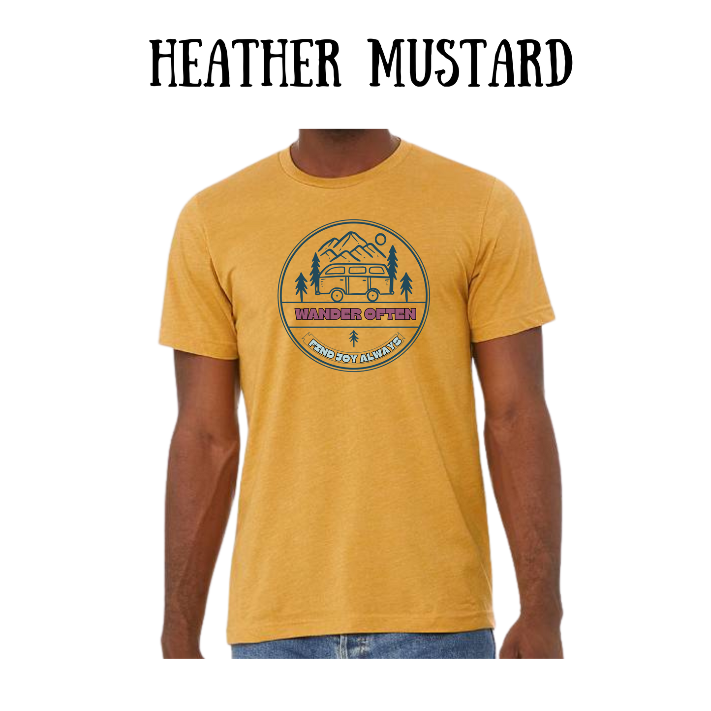 CP - Wander Often - Unisex Tee - Yellows, Oranges, Reds