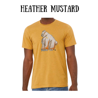 AC - Muscle Bear - Unisex Tee - Yellows, Oranges, Reds