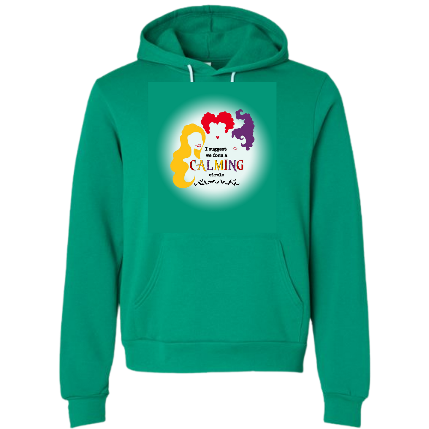 Calming Circle - Sponge Fleece Hoodie - Greens, Neutrals