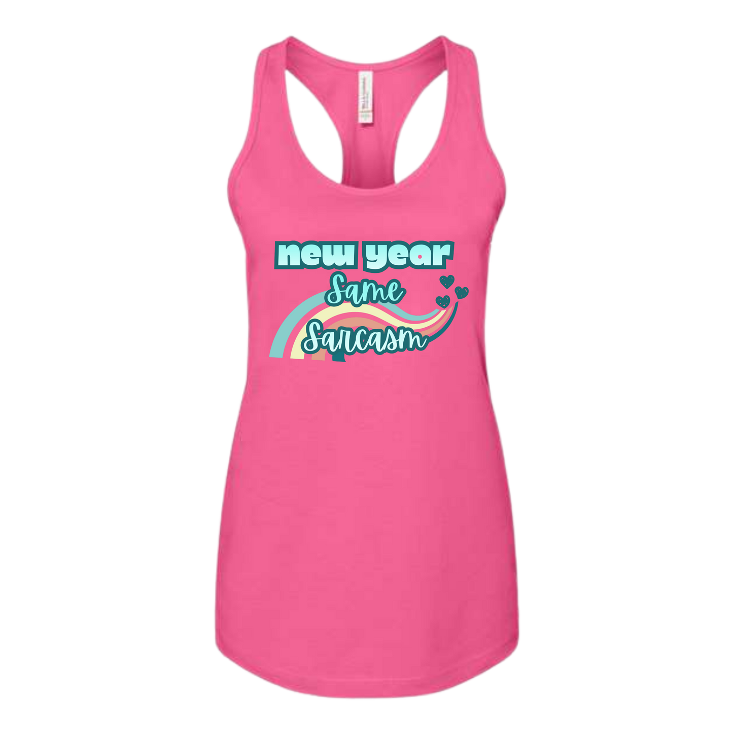 New Year Same Sarcasm - Bella+Canvas - Women's Jersey Racerback Tank