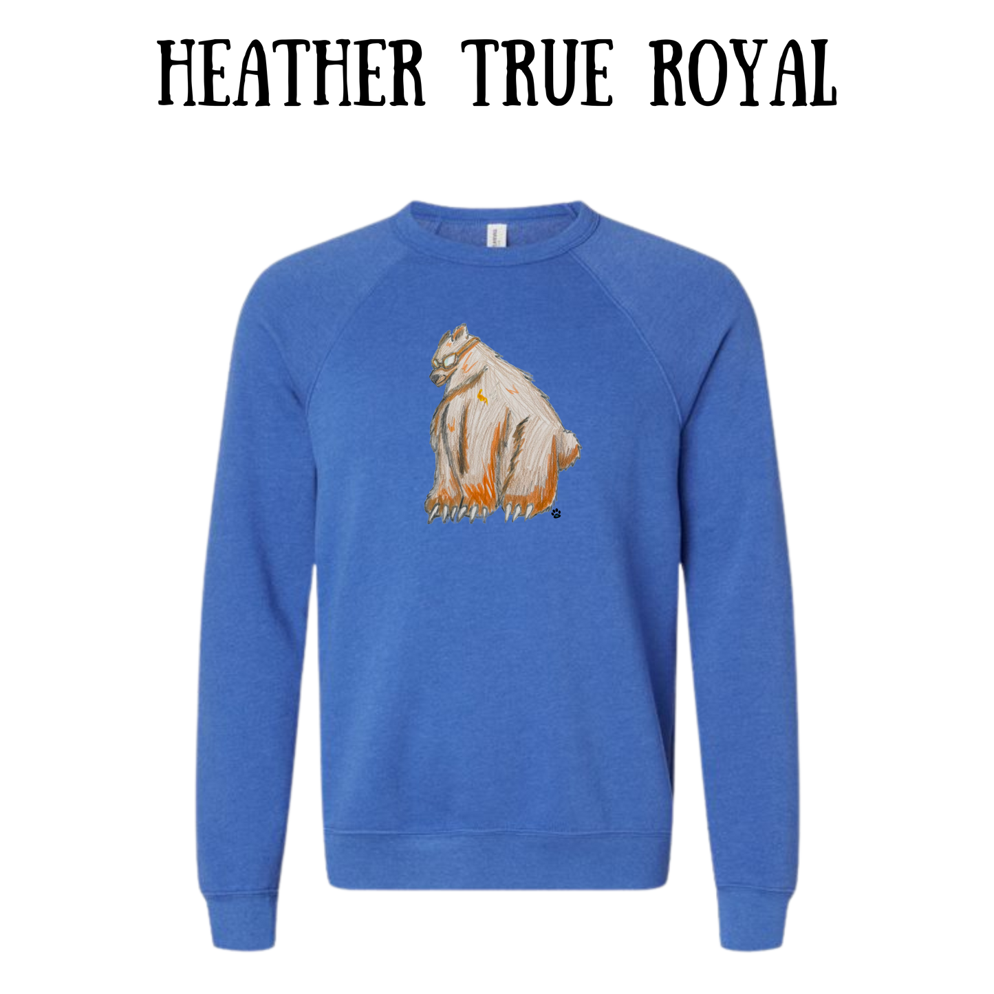 AC - Muscle Bear - Sponge Fleece Raglan Sweatshirt - Blues, Purples