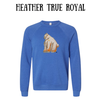 AC - Muscle Bear - Sponge Fleece Raglan Sweatshirt - Blues, Purples