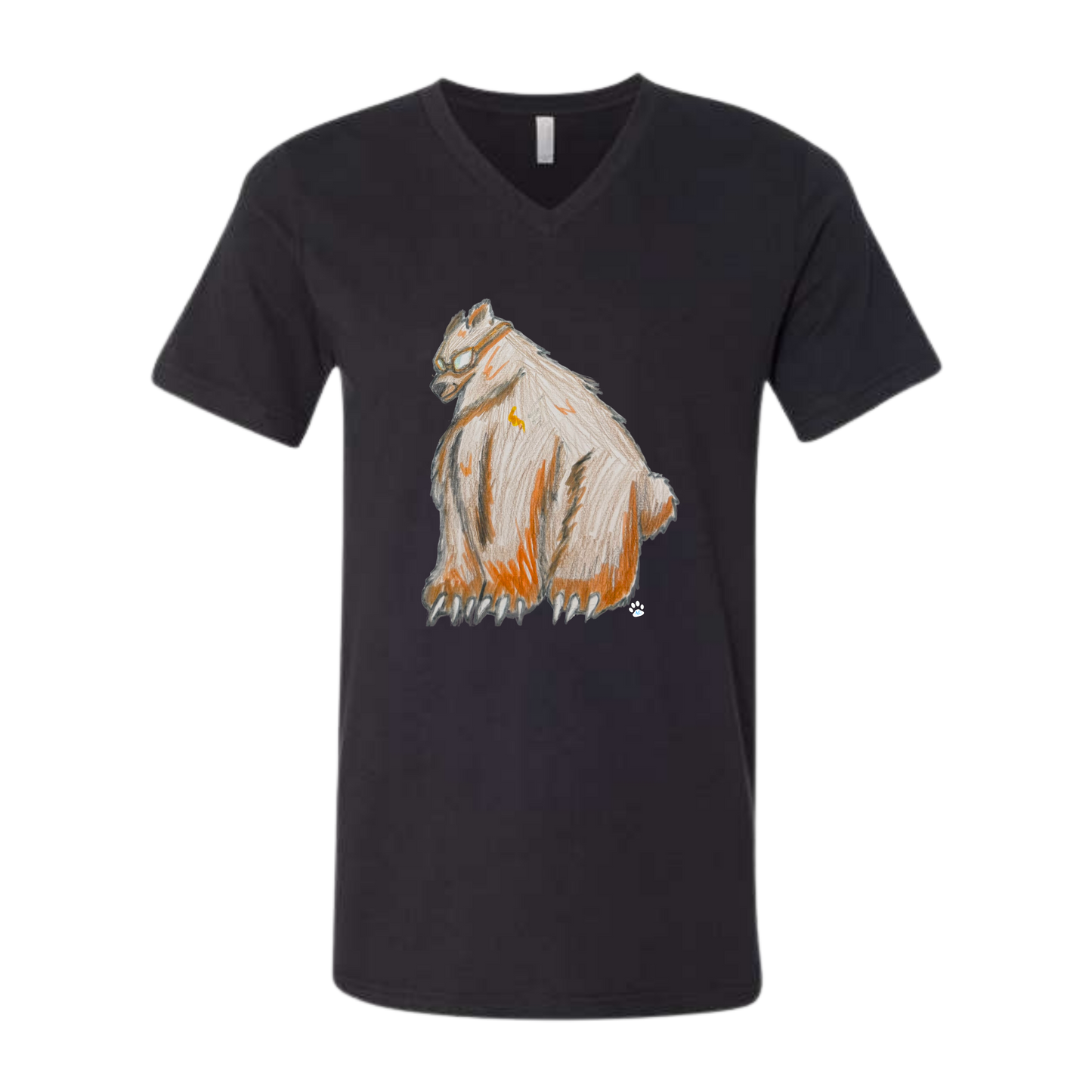 Muscle Bear - Bella+Canvas - Unisex V-Neck - Neutral Colors