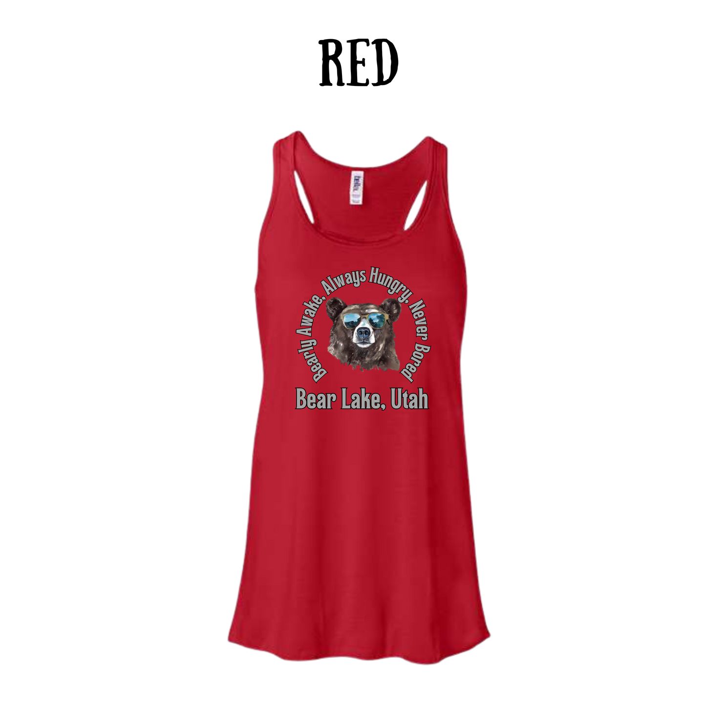 CP - Bear Lake Utah - Women's Flowy Racerback Tank
