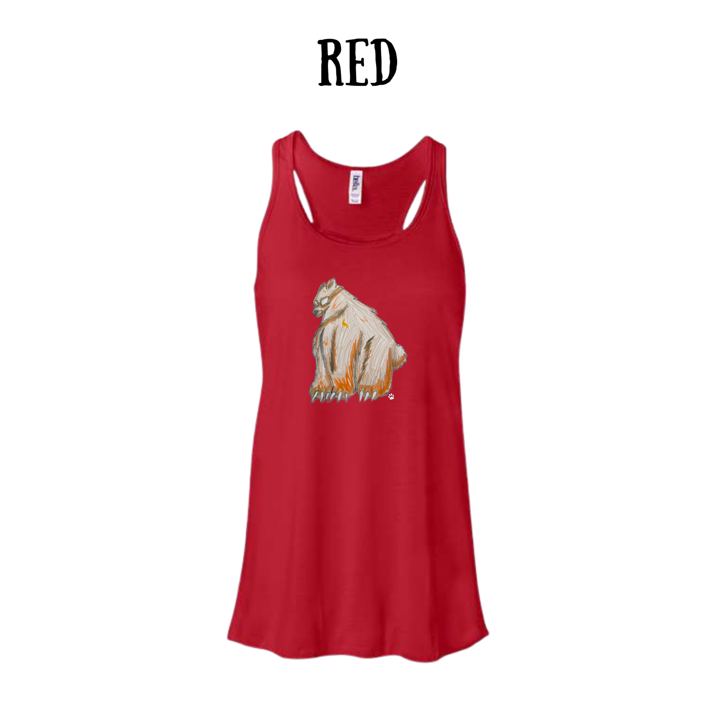 AC - Muscle Bear - Women's Flowy Racerback Tank