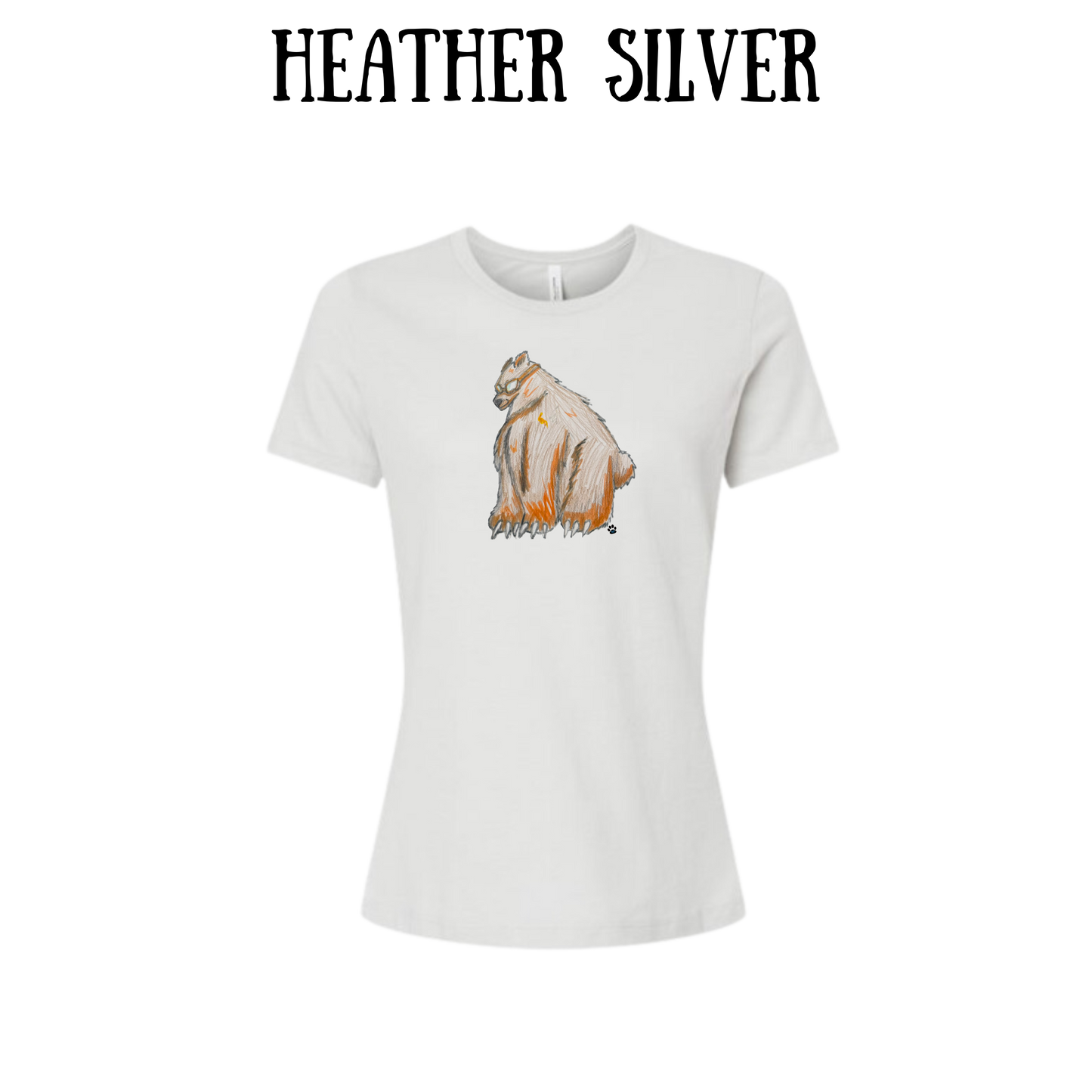 AC - Muscle Bear - Women's Relaxed Fit Tee - Neutrals