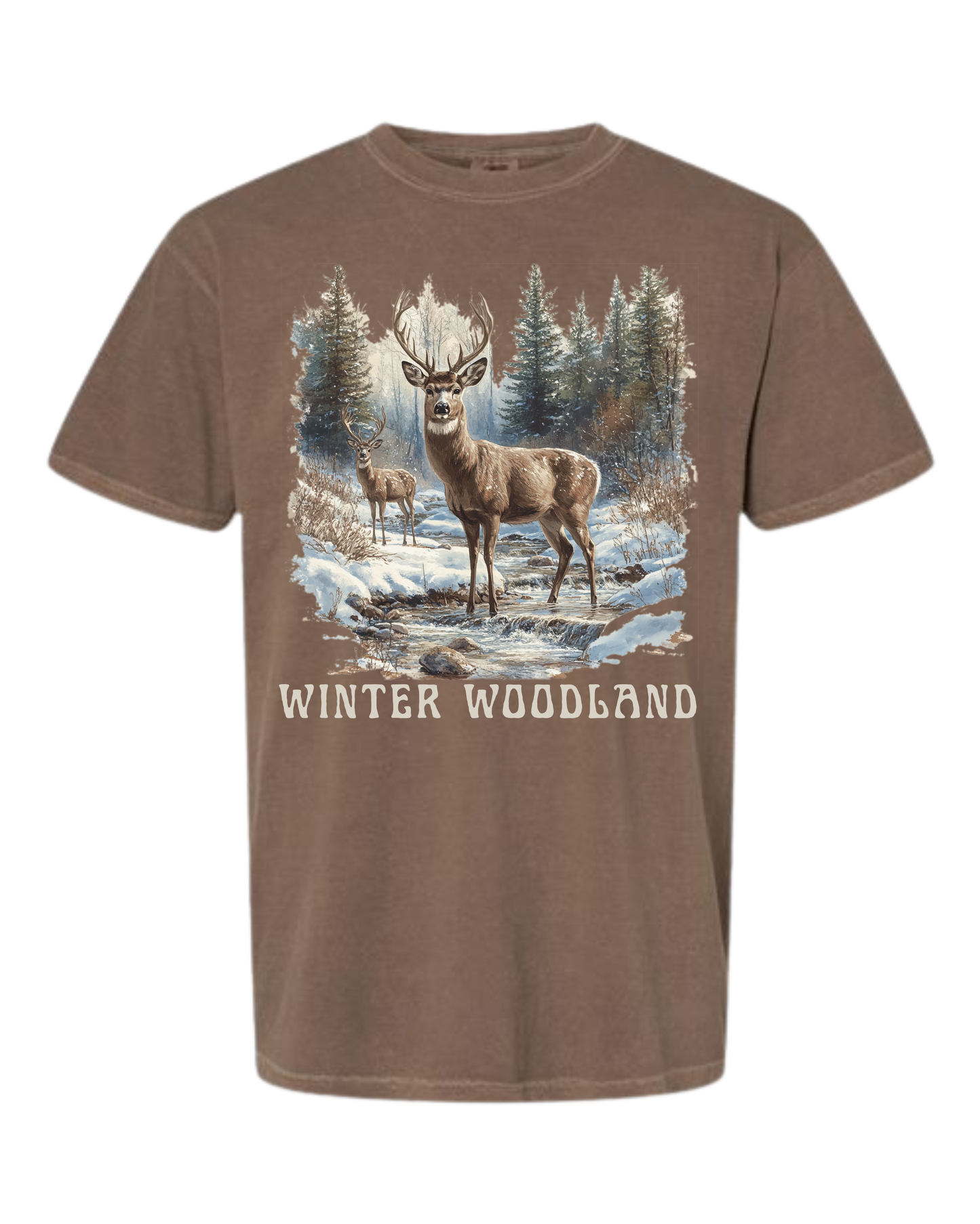 Winter Woodland - Comfort Colors - Heavyweight Unisex Tee - Neutrals