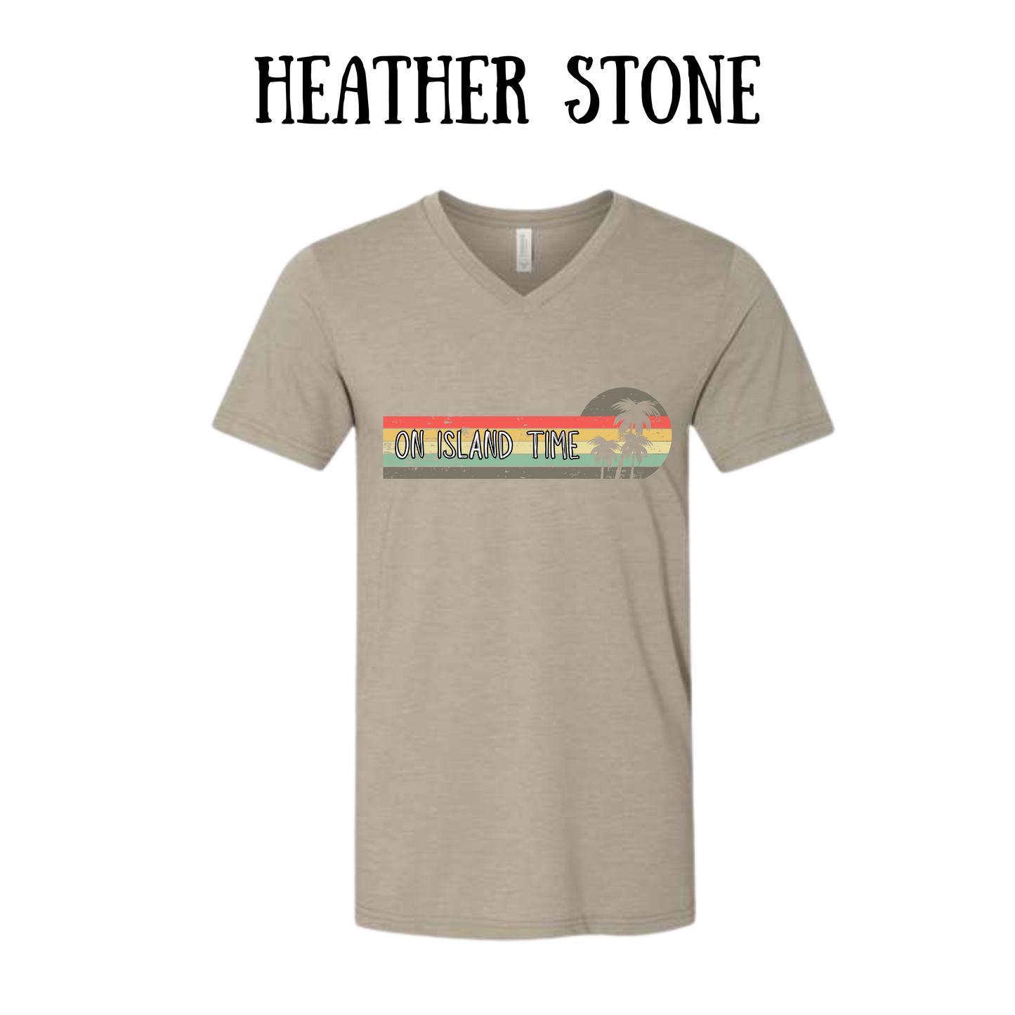 VP - On Island Time - Unisex V-Neck - Neutral Colors