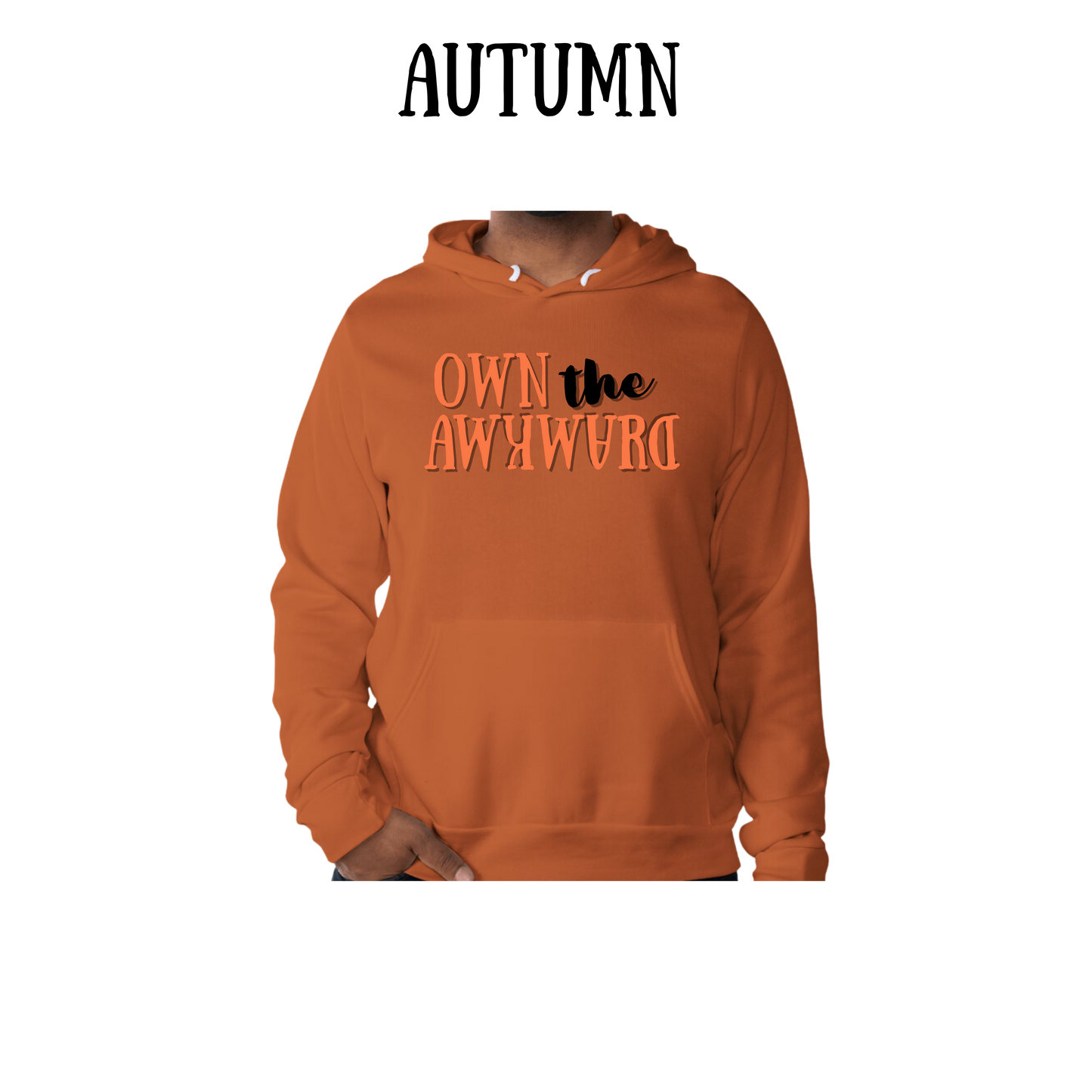 own the awkward - sponge fleece hoodie - assorted colors