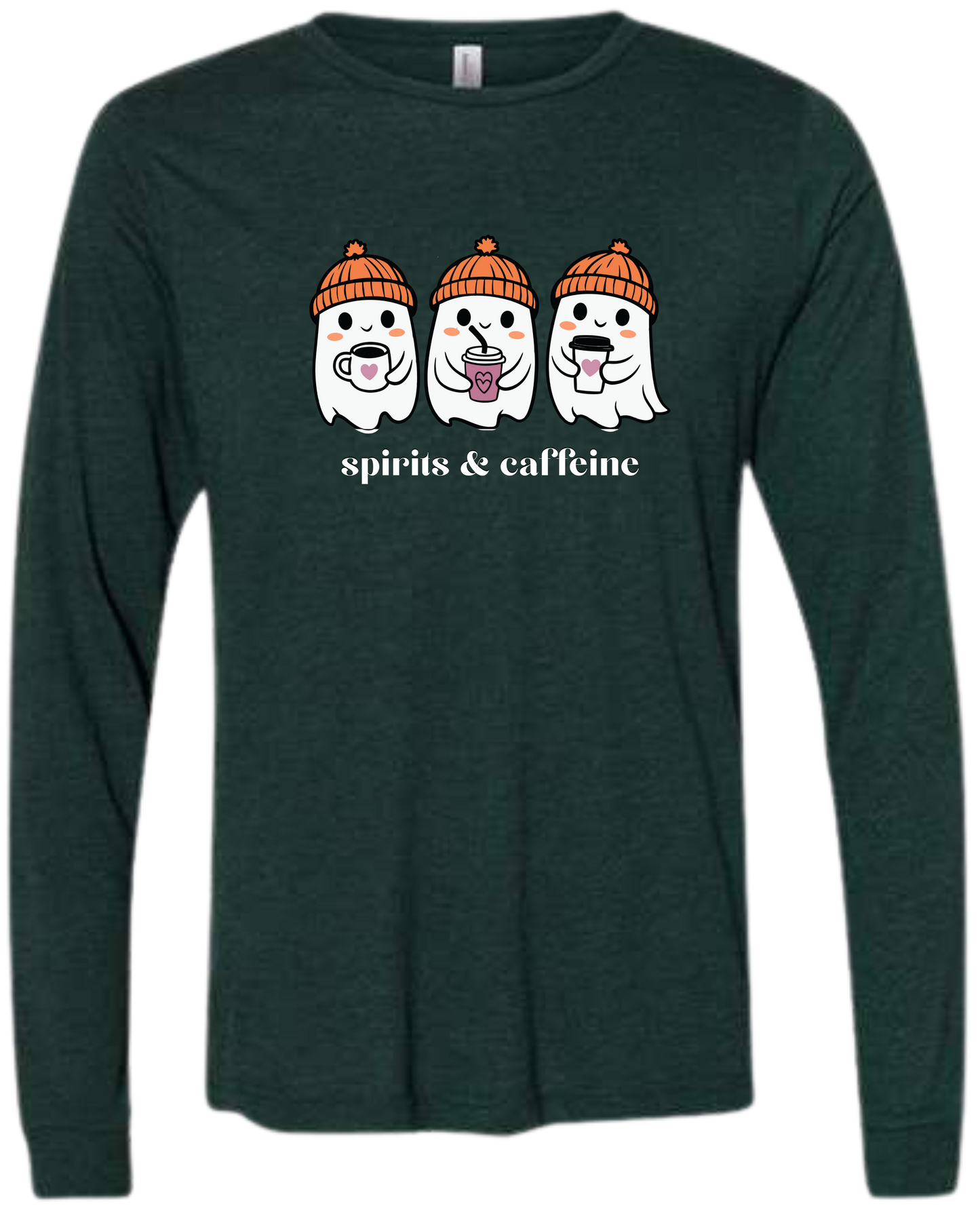 Spirits & Caffeine - Unisex Long Sleeve - Assorted Colors