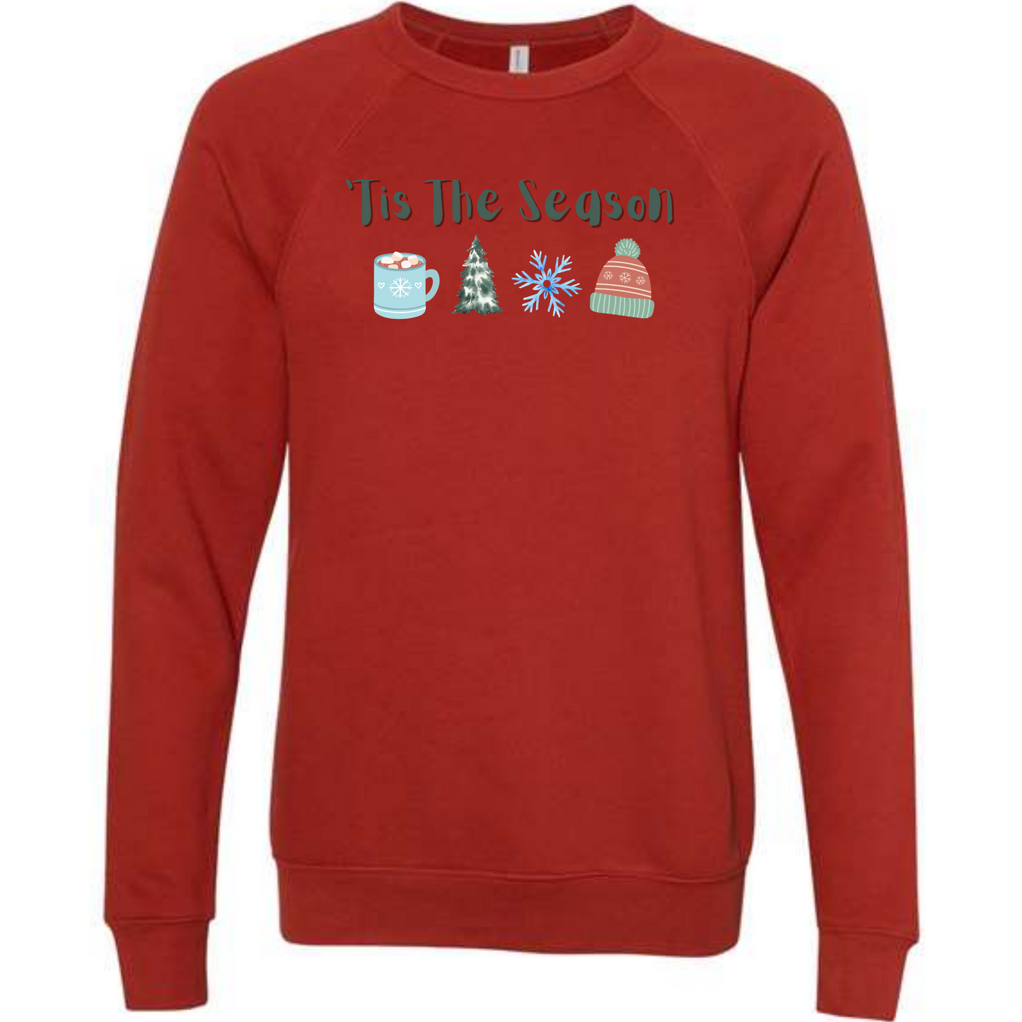 'Tis The Season - Winter - Sponge Fleece Raglan Sweatshirt - Assorted Colors