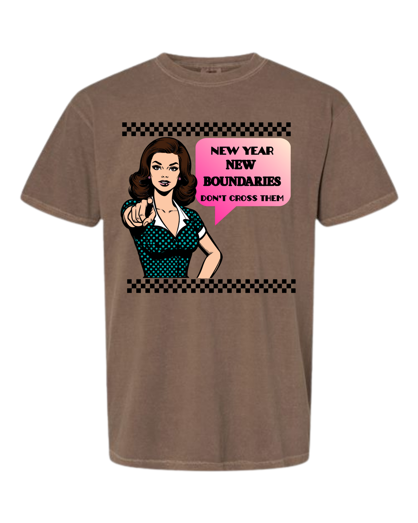 New Year New Boundaries - Comfort Colors - Heavyweight Unisex Tee - Neutrals