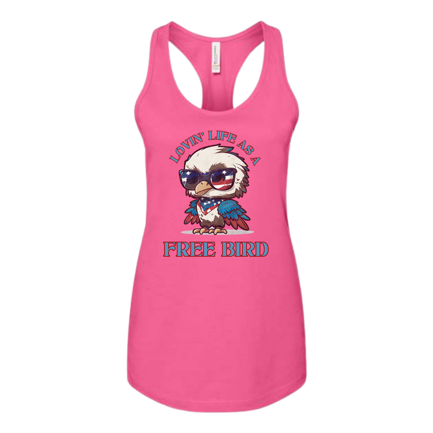 Lovin' Life as a Free Bird - Bella+Canvas - Women's Jersey Racerback Tank