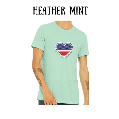 PP - One Nation One Heart - Unisex Tee - Greens
