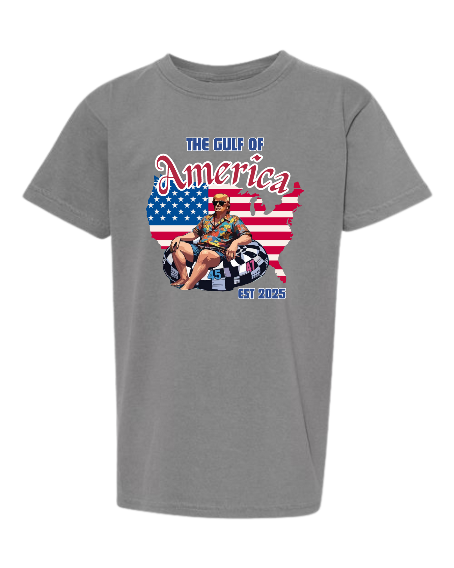 The Gulf of America - Comfort Colors - Heavyweight Youth Tee - Neutral Colors & Blues