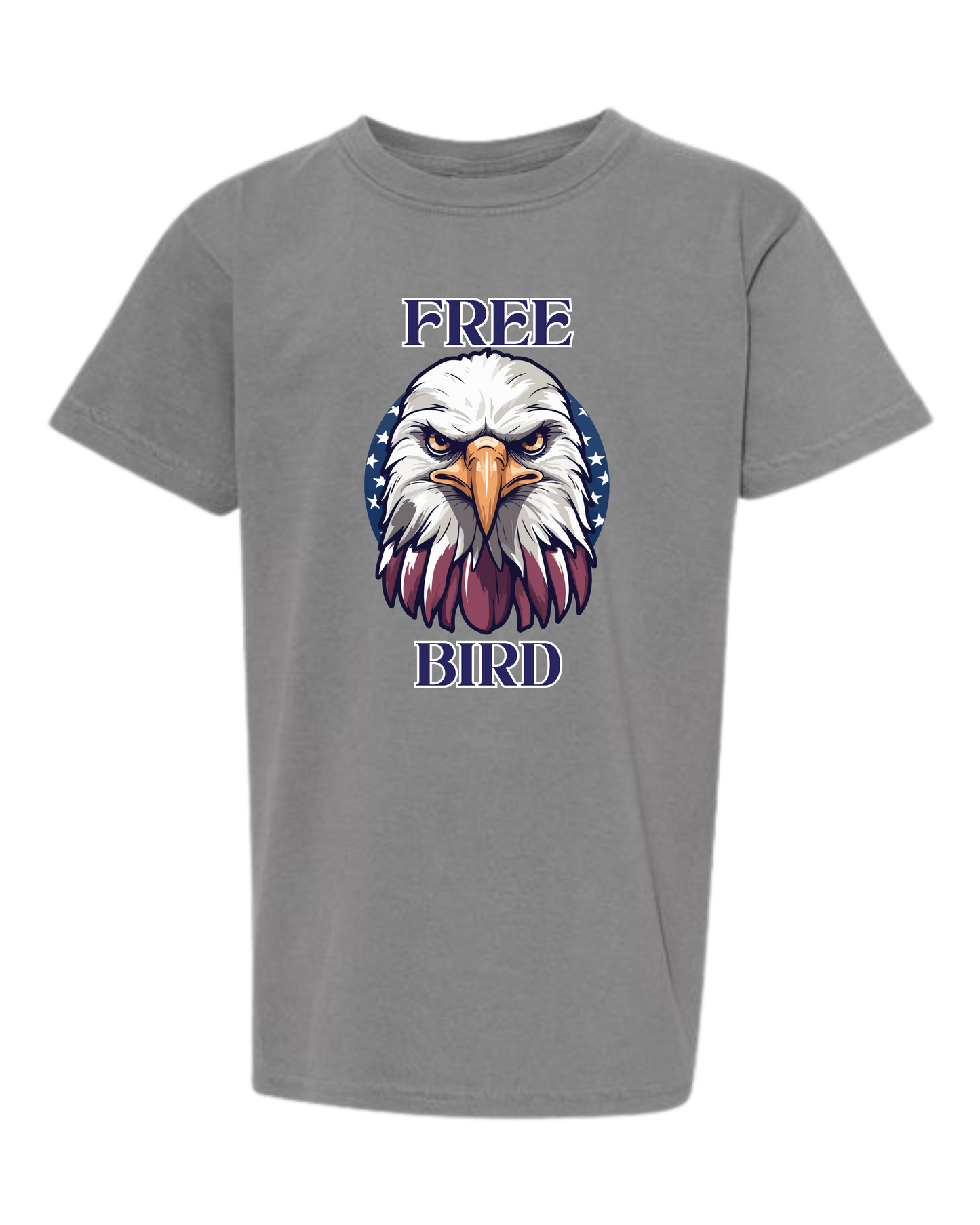 Free Bird - Comfort Colors - Heavyweight Youth Tee - Neutral Colors & Blues