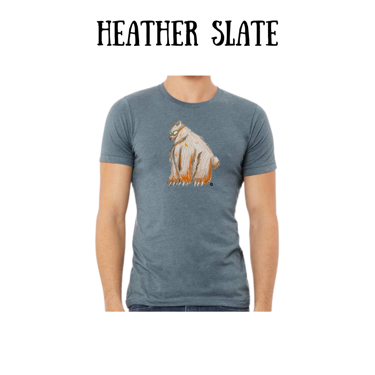 AC - Muscle Bear - Unisex Tee - Blues