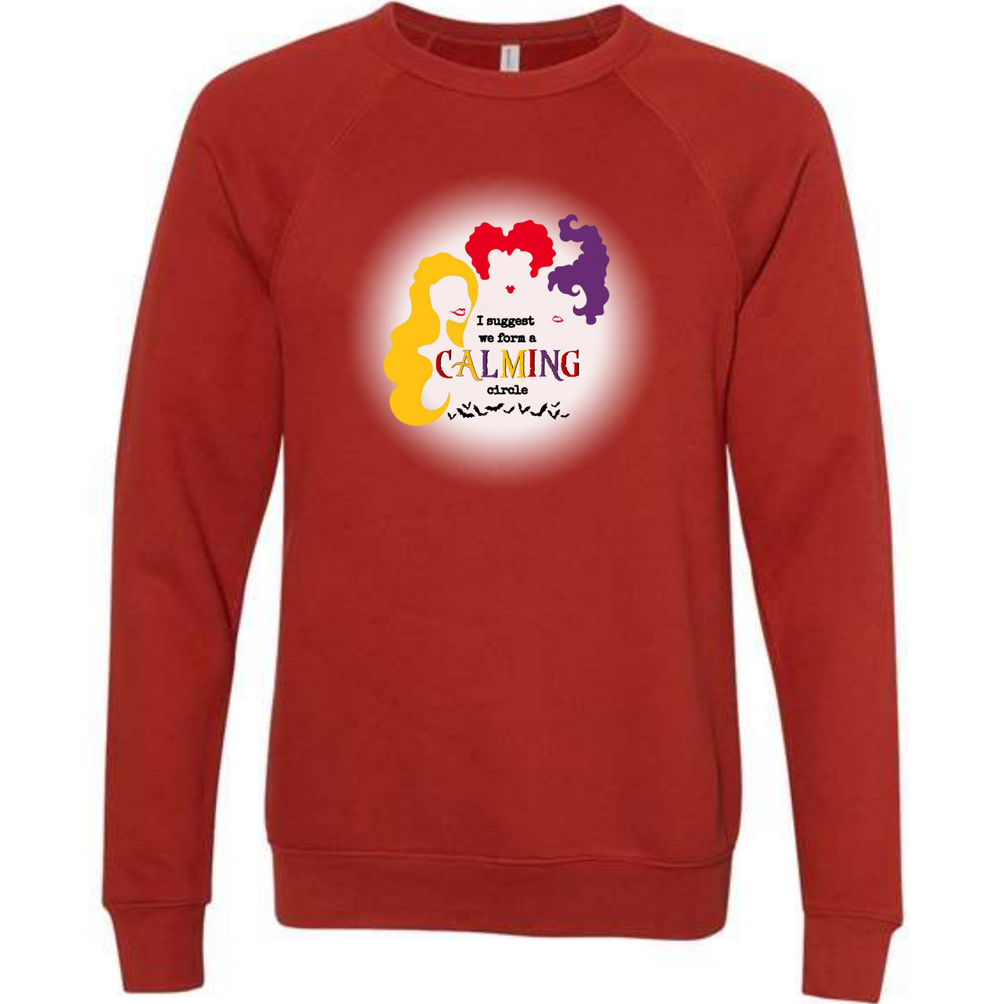 Calming Circle - Sponge Fleece Raglan Sweatshirt - Assorted Colors