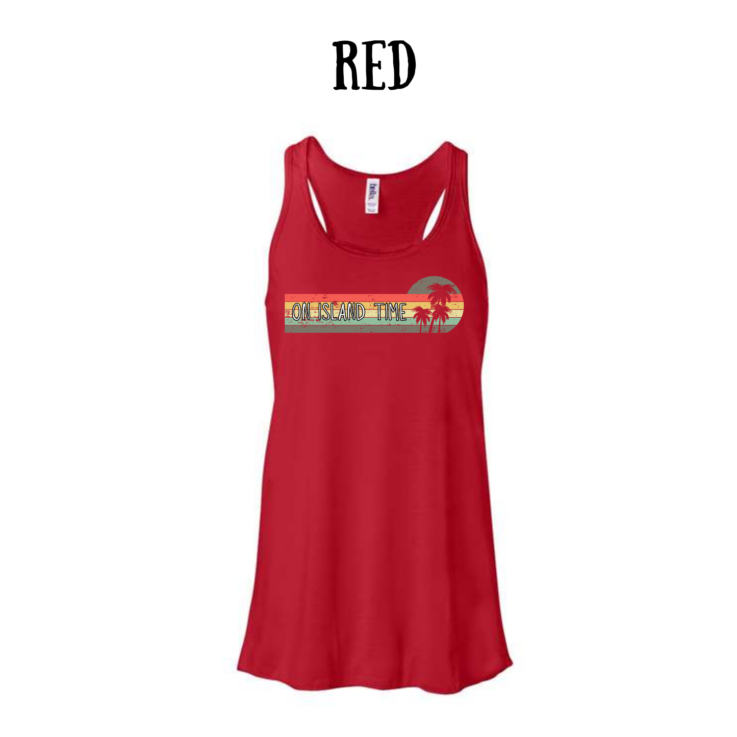 VP - On Island Time - Women's flowy racerback Tank