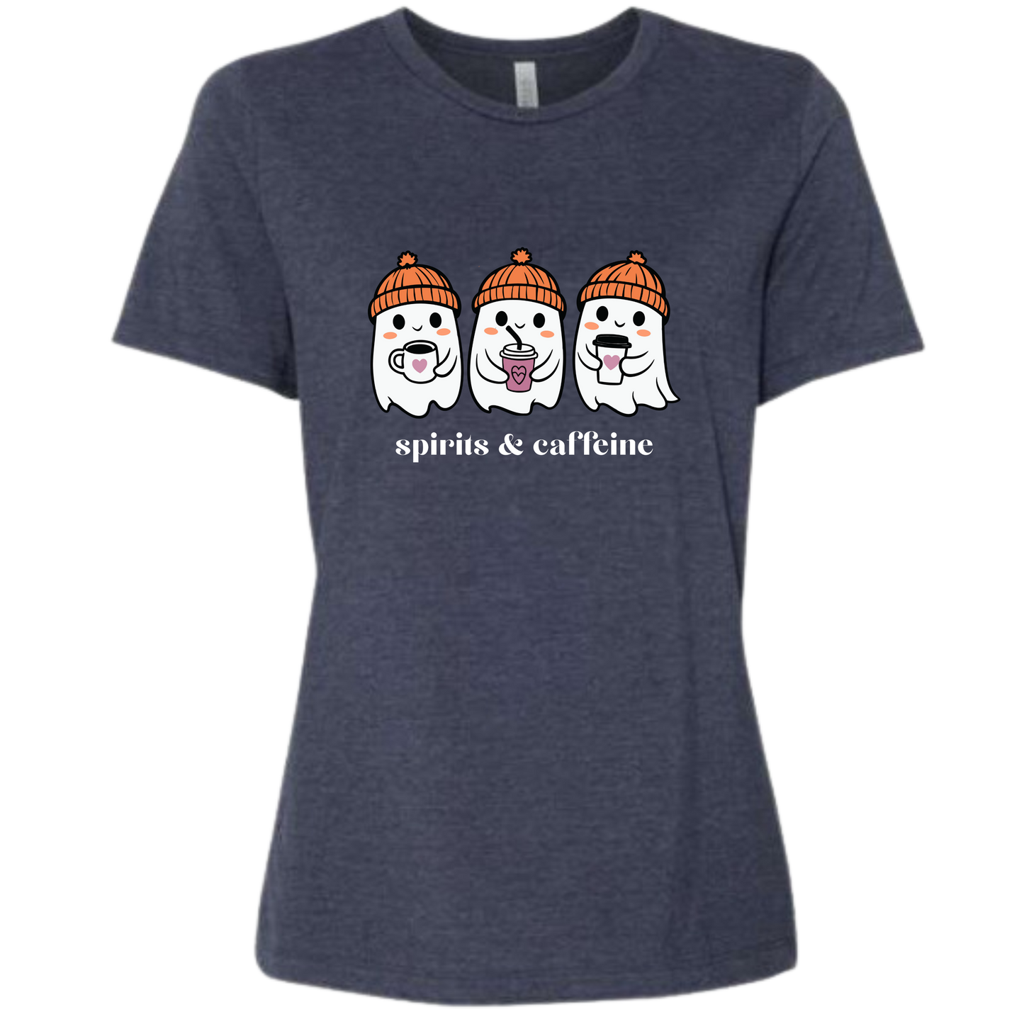 Spirits & Caffeine - Women's Relaxed Fit Tee - Assorted Colors